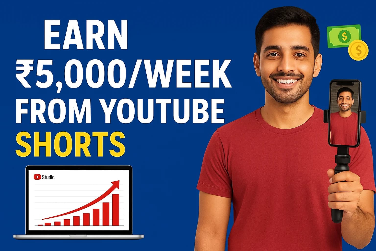 YouTube & Shorts Monetization Playbook: Earn ₹5K+/Week in India (2025)