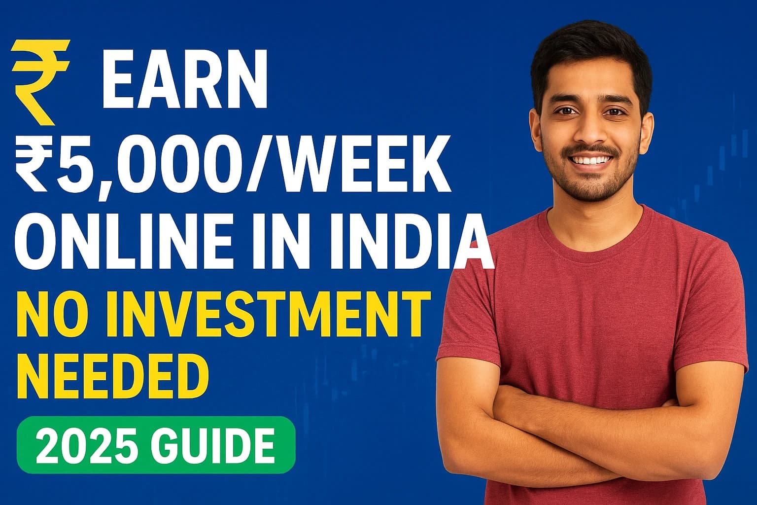 Earn ₹5,000/Week Online in India — No Investment Needed (2025 Guide)